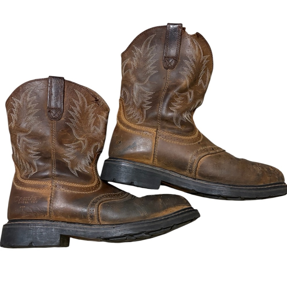 Ariat Steel Toe Work Western Boots